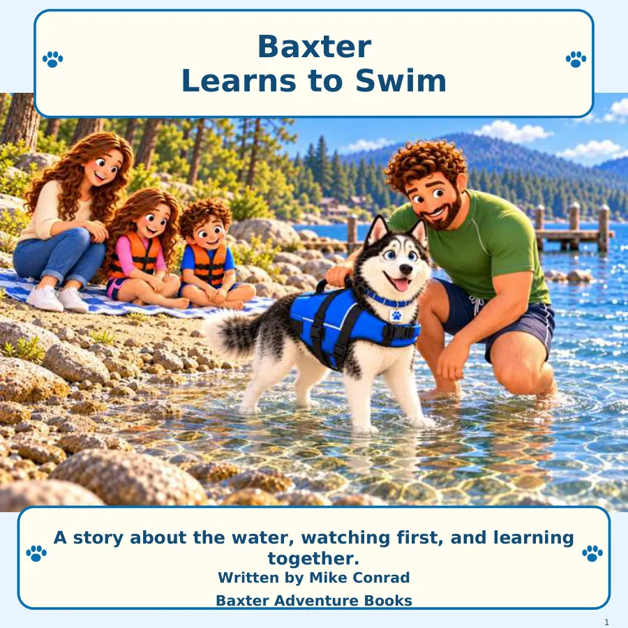 Cover of Baxter Learns to Swim